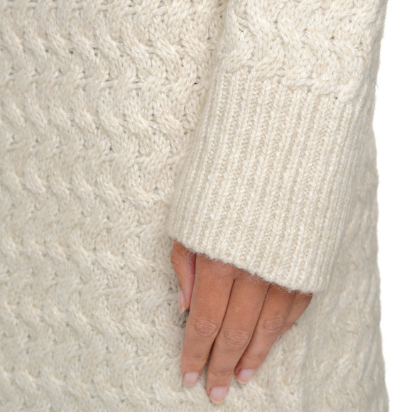 Dames gebreide jurk met col