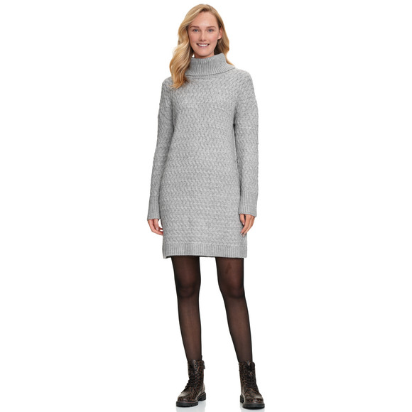 Dames gebreide jurk met col