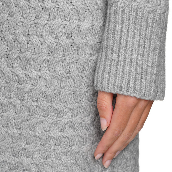 Dames gebreide jurk met col