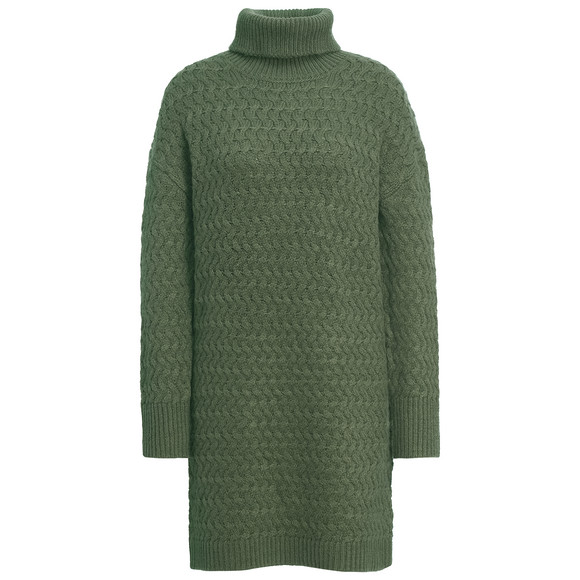 Dames gebreide jurk met col