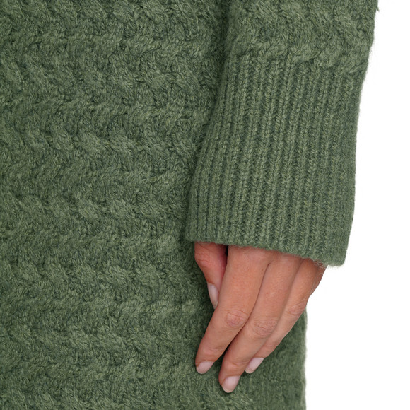 Dames gebreide jurk met col