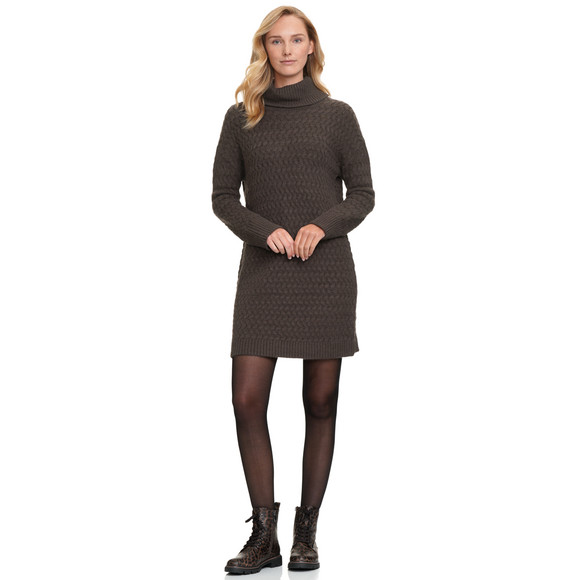 Dames gebreide jurk met col