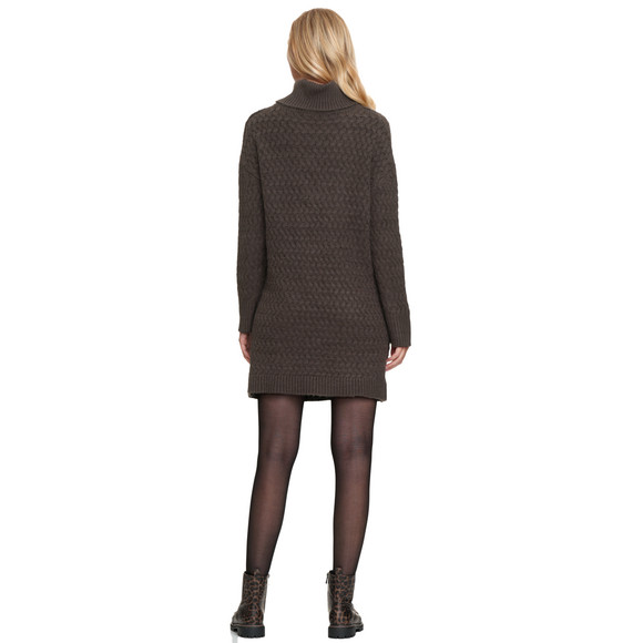 Dames gebreide jurk met col
