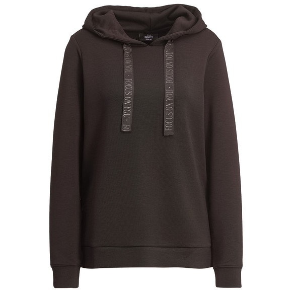 Dames hoodie effen gekleurd