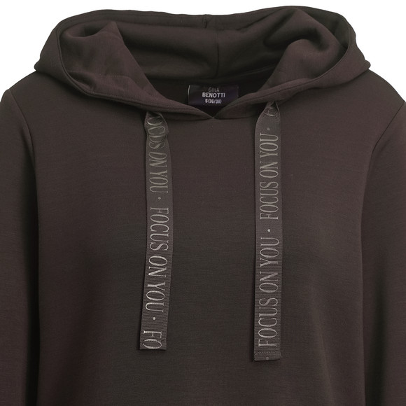 Dames hoodie effen gekleurd