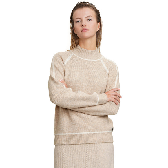 Gebreide damestrui met wolinhoud