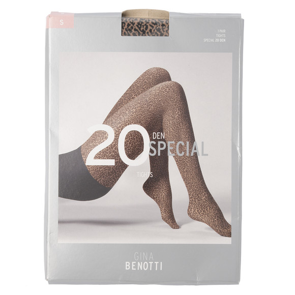 Damen Strumpfhose mit Leo-Muster