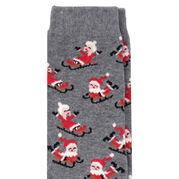 1 paar Kerstsokken met glitter voor Dames