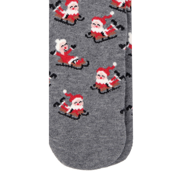 1 paar Kerstsokken met glitter voor Dames