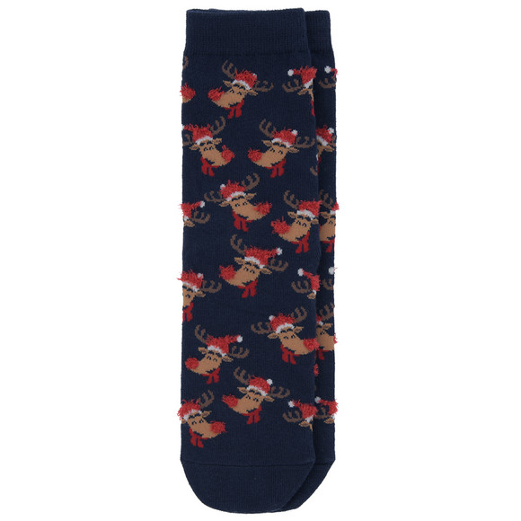 1 Paar Damen Weihnachtssocken mit Rentieren