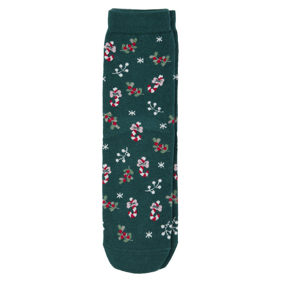 1 paar Kerstsokken Dames met all-over print