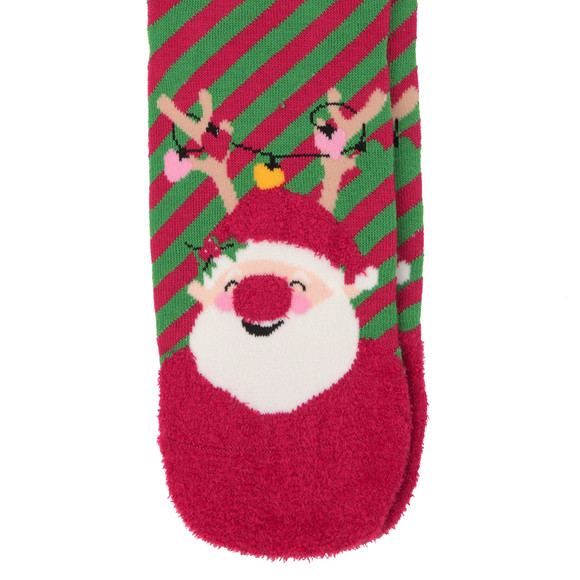 1 Paar Damen Weihnachtssocken flauschig