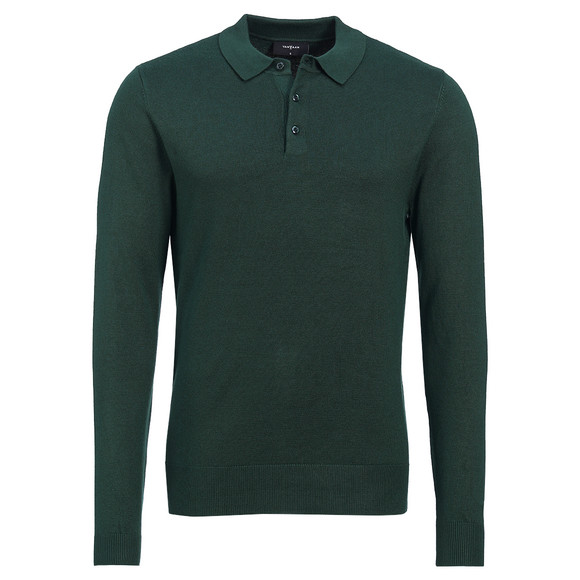 Gebreid poloshirt voor heren met viscose