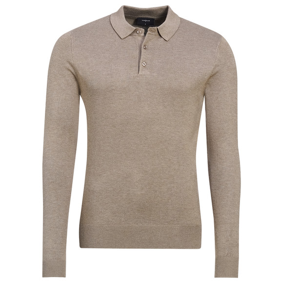 Herren Strick-Poloshirt mit Viskose
