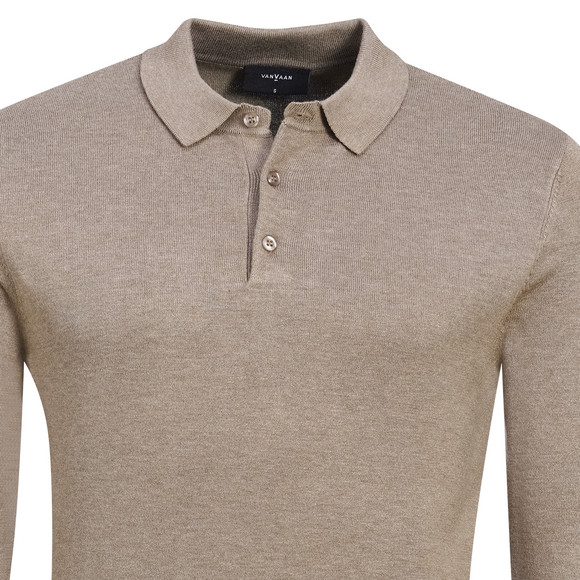 Herren Strick-Poloshirt mit Viskose