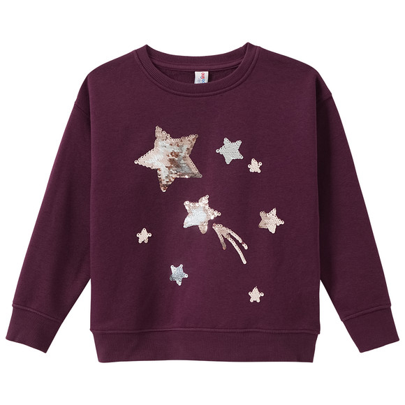 Mädchen Sweatshirt mit Wendepailletten