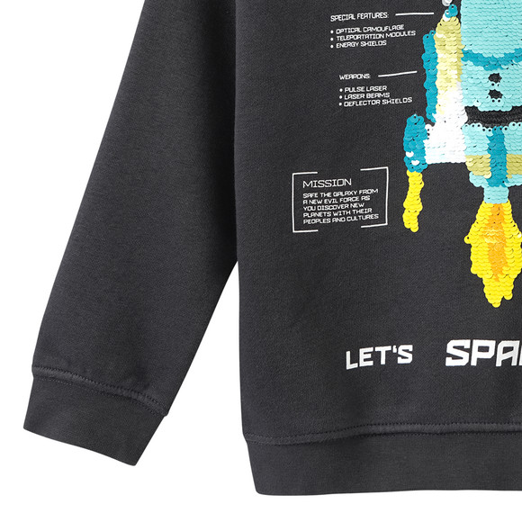 Jungen Hoodie mit Wendepailletten