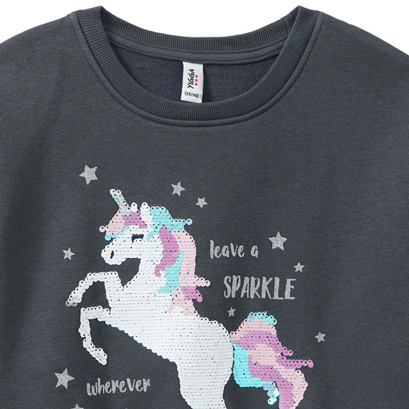 Mädchen Sweatshirt mit Wendepailletten