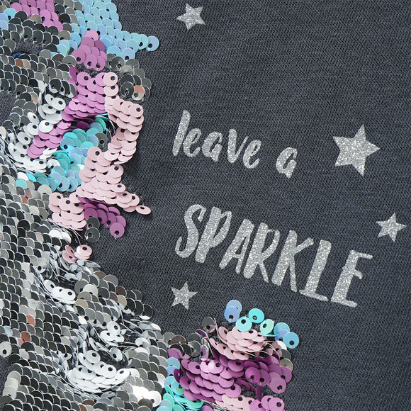 Mädchen Sweatshirt mit Wendepailletten