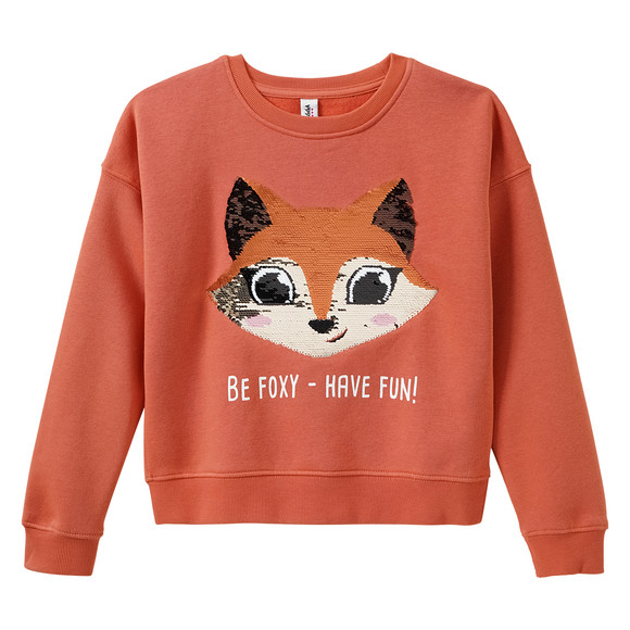Mädchen Sweatshirt mit Wendepailletten