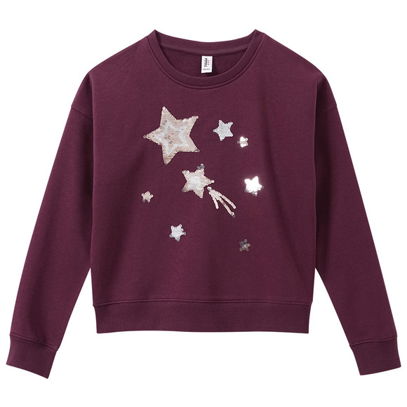 Mädchen Sweatshirt mit Wendepailletten