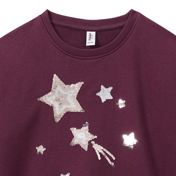 Mädchen Sweatshirt mit Wendepailletten