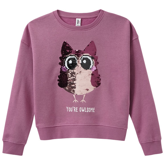 Mädchen Sweatshirt mit Wendepailletten