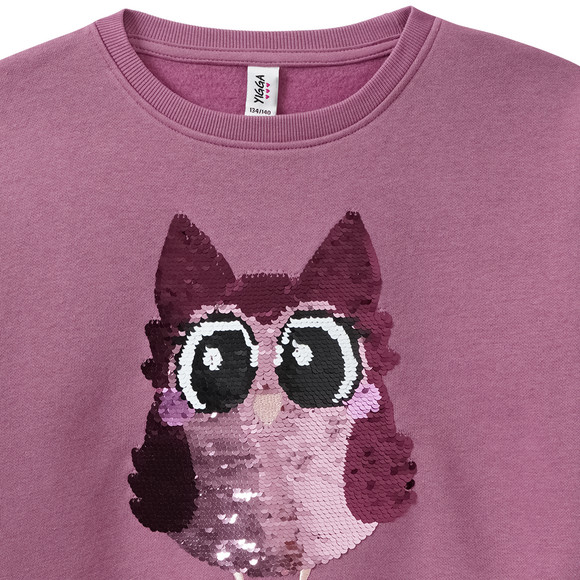 Mädchen Sweatshirt mit Wendepailletten