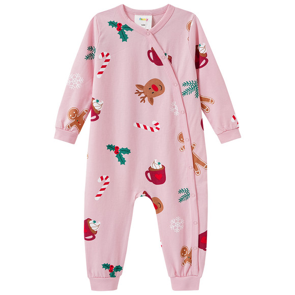 Baby Weihnachtsschlafanzug mit Allover-Print