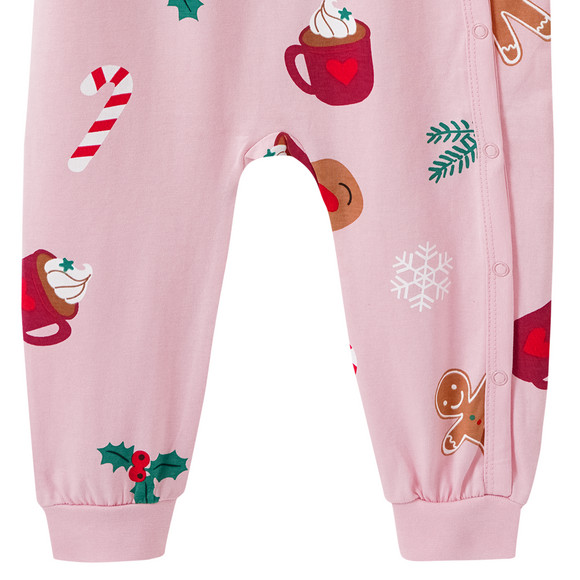 Baby Weihnachtsschlafanzug mit Allover-Print