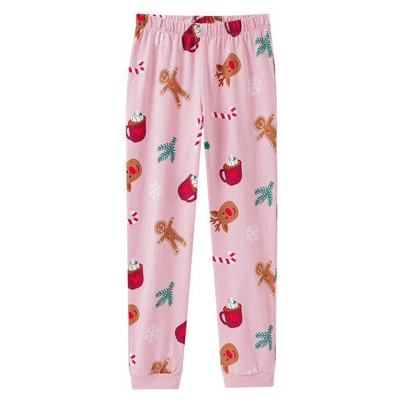Meisjes' kerstpyjama met prints