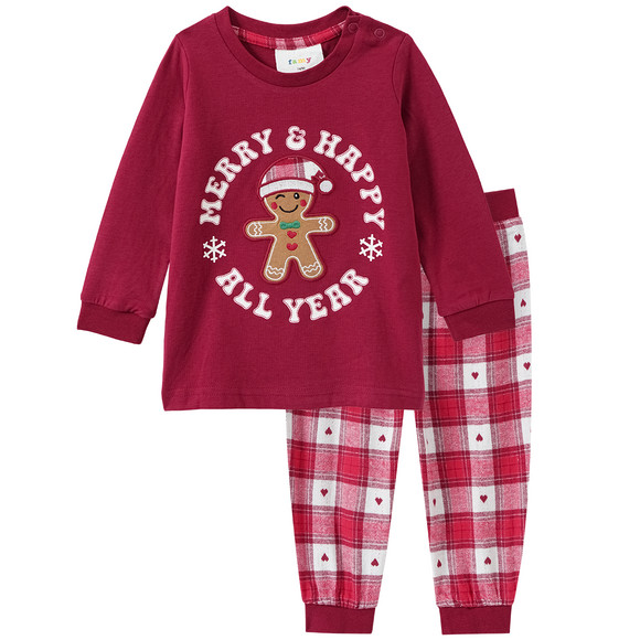 Baby kerstpyjama met appliqué