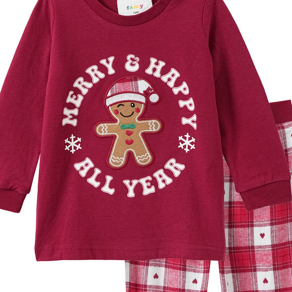 Baby kerstpyjama met appliqué