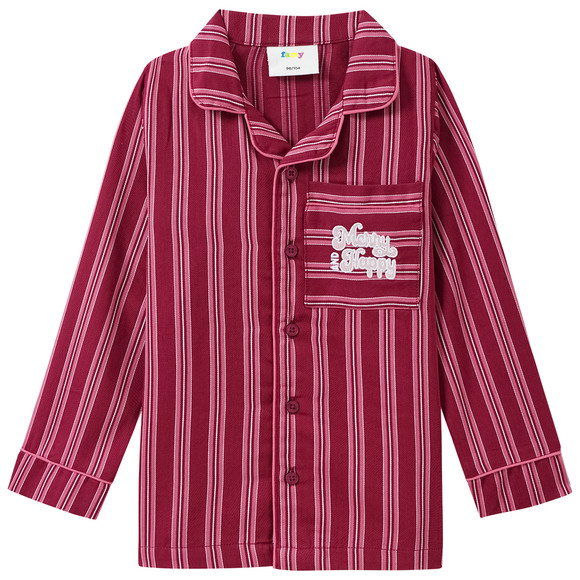 Meisjes' kerstpyjama met strepen