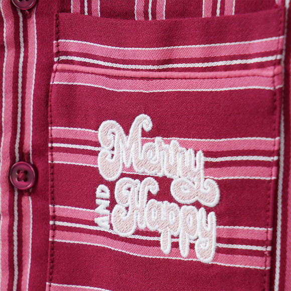 Meisjes' kerstpyjama met strepen