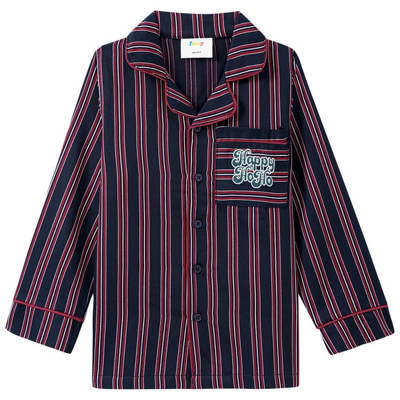 Kerstpyjama jongens met strepen