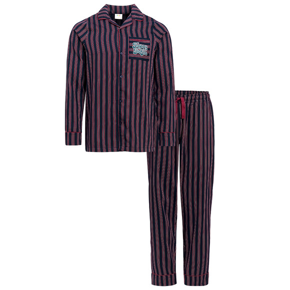 Heren Kerstpyjama met strepen