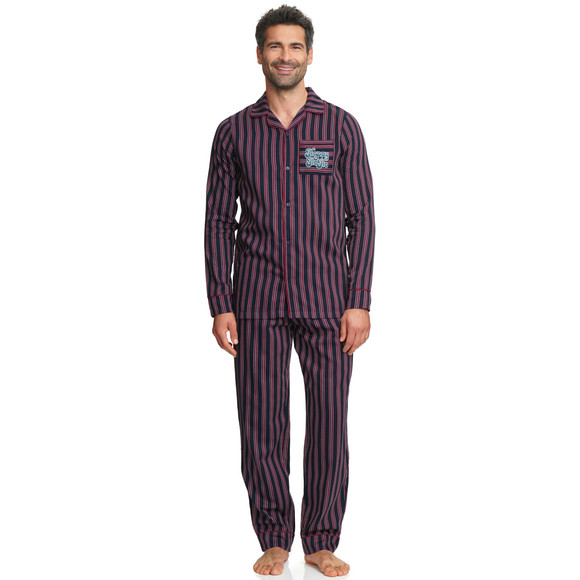 Heren Kerstpyjama met strepen