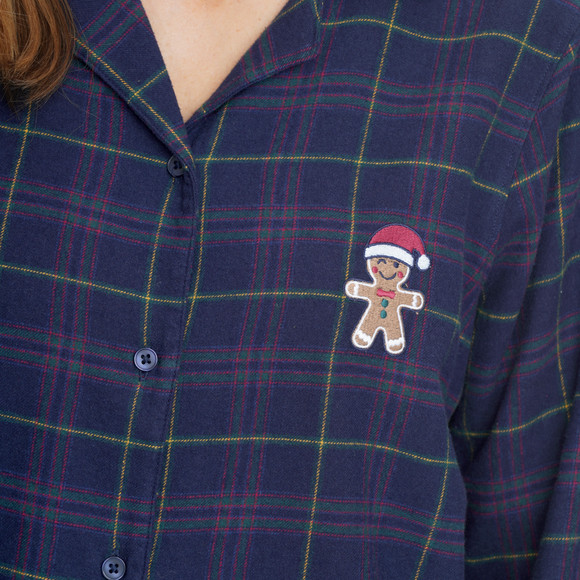 Kerstpyjama Dames met borduursel