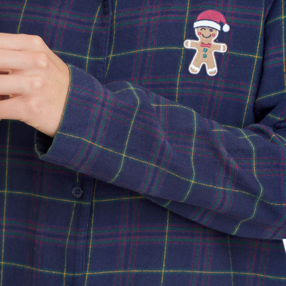 Kerstpyjama Dames met borduursel