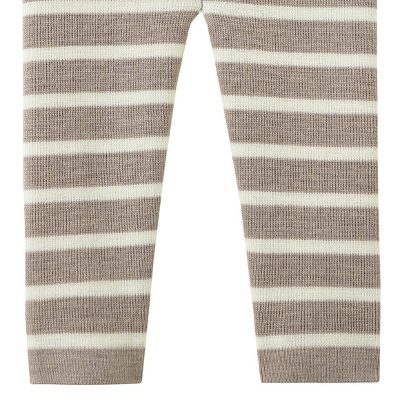 Geboorte wollen gebreide broek met strepen