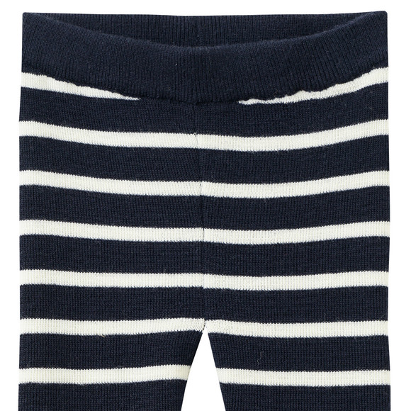 Geboorte wollen gebreide broek met strepen