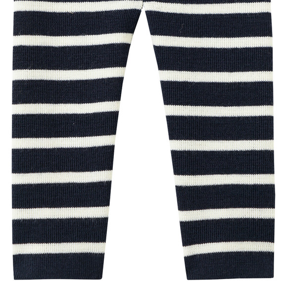 Geboorte wollen gebreide broek met strepen