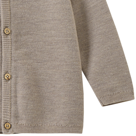 Effen wollen vestje voor pasgeborenen