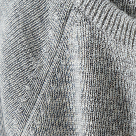 Effen wollen vestje voor pasgeborenen