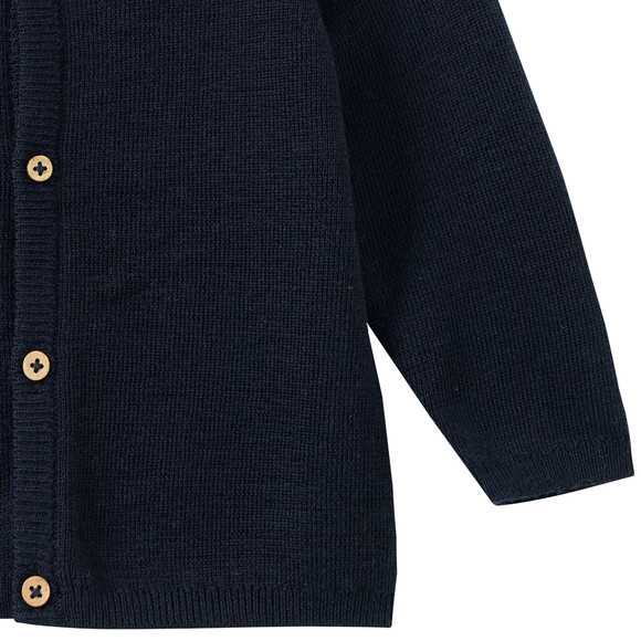 Effen wollen vestje voor pasgeborenen