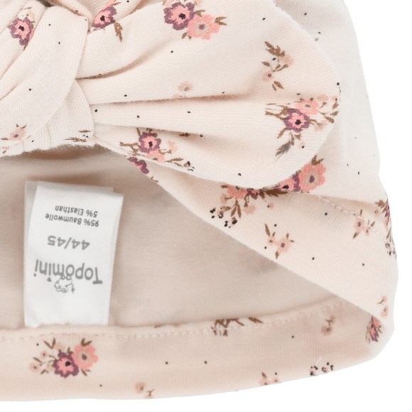 Geboorte tulbandmuts met all-over patroon