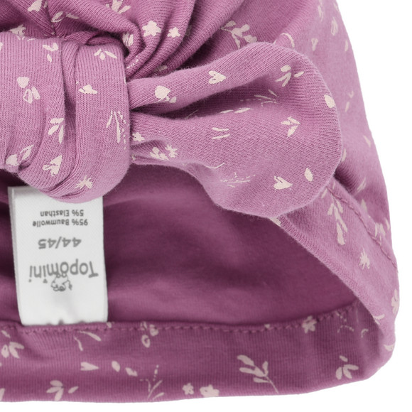 Geboorte tulbandmuts met all-over patroon