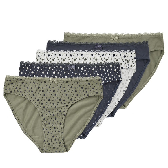5 Dames slips met biologisch katoen