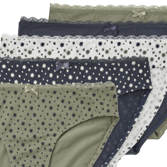 5 Dames slips met biologisch katoen